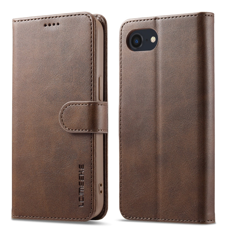 LC.IMEEKE Funda de cuero con tapa horizontal con textura de becerro, For iPhone 16e / 17e, For iPhone 17 Pro Max, For iPhone 17 Pro, For iPhone 17, For iPhone Air, For iPhone 16 Pro Max