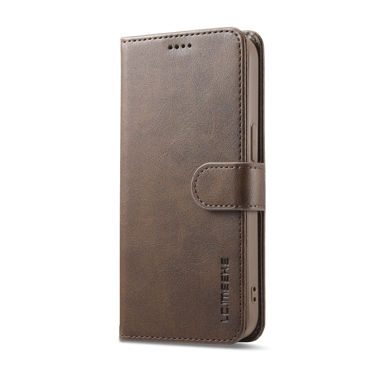 LC.IMEEKE Funda de cuero con tapa horizontal con textura de becerro, For iPhone 16e / 17e, For iPhone 17 Pro Max, For iPhone 17 Pro, For iPhone 17, For iPhone Air, For iPhone 16 Pro Max