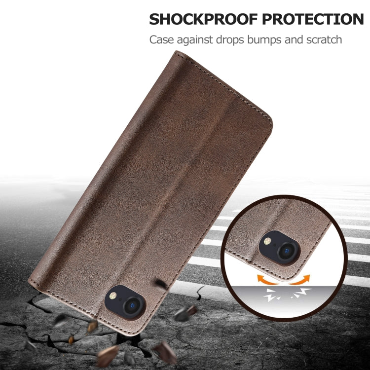 LC.IMEEKE Funda de cuero con tapa horizontal con textura de becerro, For iPhone 16e / 17e, For iPhone 17 Pro Max, For iPhone 17 Pro, For iPhone 17, For iPhone Air, For iPhone 16 Pro Max