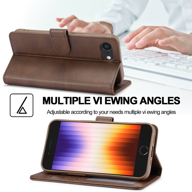 LC.IMEEKE Funda de cuero con tapa horizontal con textura de becerro, For iPhone 16e / 17e, For iPhone 17 Pro Max, For iPhone 17 Pro, For iPhone 17, For iPhone Air, For iPhone 16 Pro Max