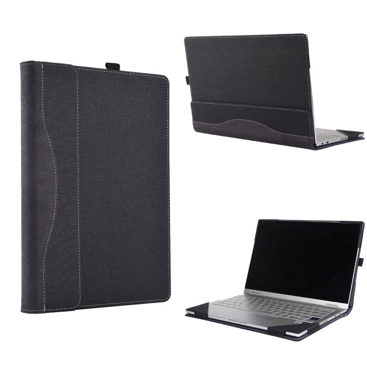 Funda de cuero para portátil con textura de tela y función de soporte, For Microsoft Surface Book 3 / 2 / 1 13.5 inch, For Microsoft Surface Book 3 / 2 15 inch, For Microsoft Surface Book 2 13.5 inch, For Microsoft Surface Book 2 15 inch               ...