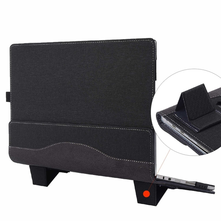 Funda de cuero para portátil con textura de tela y función de soporte, For Microsoft Surface Book 3 / 2 / 1 13.5 inch, For Microsoft Surface Book 3 / 2 15 inch, For Microsoft Surface Book 2 13.5 inch, For Microsoft Surface Book 2 15 inch               ...