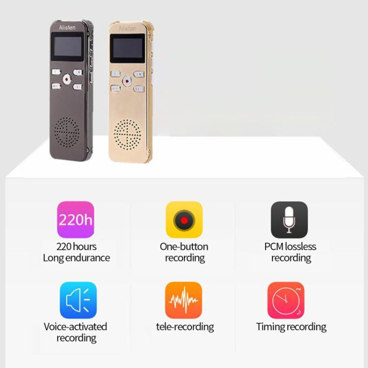 Mini grabadora de voz portátil JNN X26 con pantalla OLED, 8GB, 16GB