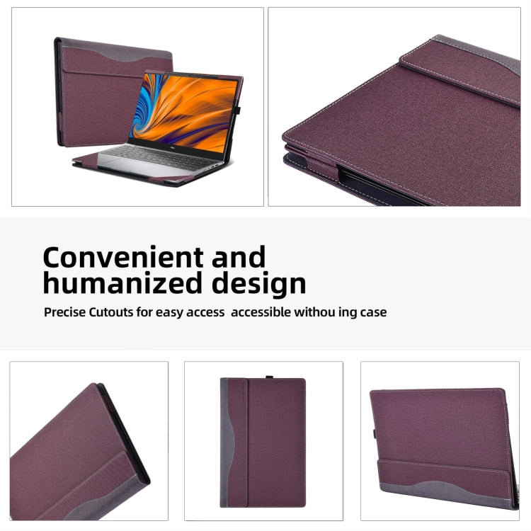 Funda protectora de cuero para portátil a prueba de golpes, For HP Pavilion Book Pro 16 16 inch 16-ab, For HP OmniBook 7 Laptop 16-az / 16t-az, For HP OmniBook 7 17.3 inch 17-dc, For HP OmniBook 7 Flip 16 inch 16-au, For HP EliteBook 860 / 865 G11 16 i...