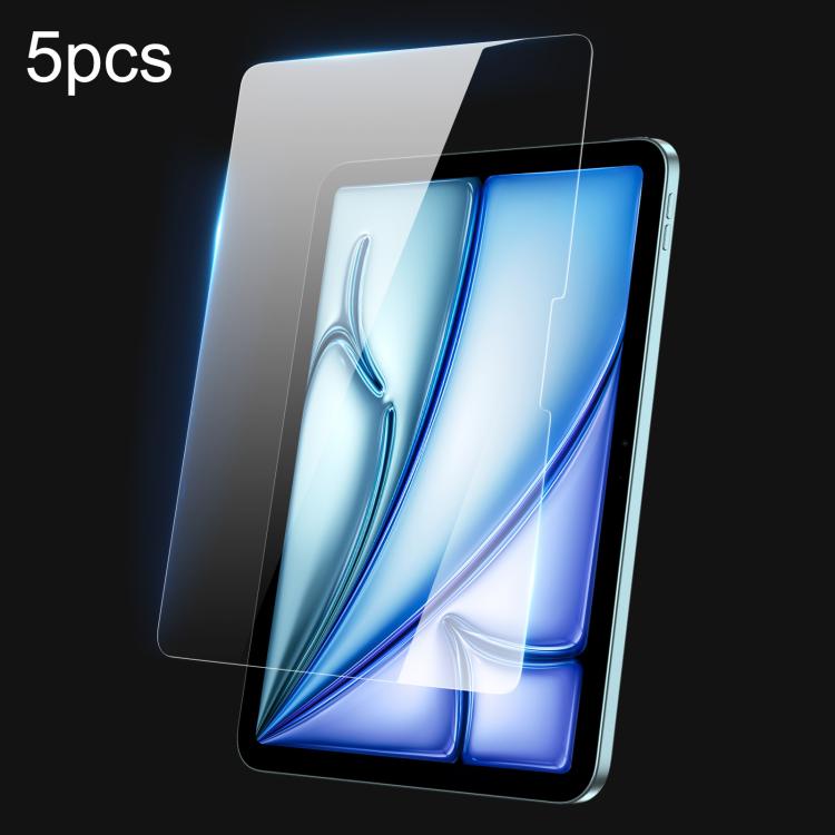 5 uds DUX DUCIS 0,33mm 9H HD película de vidrio templado de pantalla completa, For iPad Air 11 2024 / 2025 / 2026, For iPad Pro 13 2025 / 2024, For iPad Pro 11 2025 / 2024, For iPad 2025 / 2022, For iPad mini 6 / mini 2024                              ...