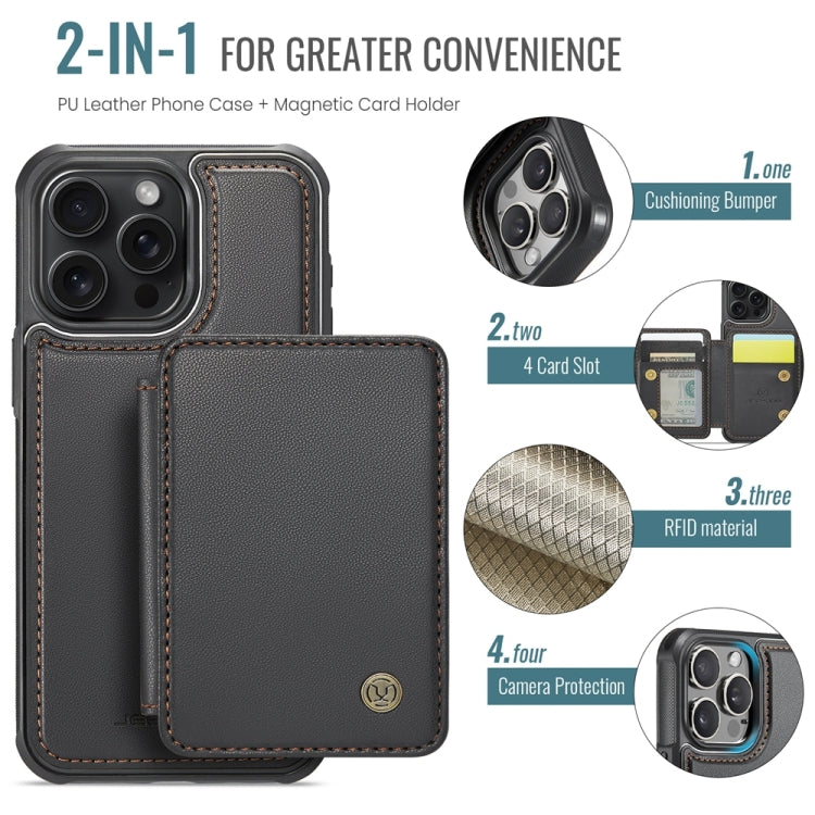JEEHOOD J05 Funda de teléfono de cuero RFID de estilo magnético empresarial, For iPhone 13 Pro, For iPhone 13, For iPhone 12 / 12 Pro, For iPhone 12 Pro Max, For iPhone 11 Pro Max, For iPhone 11, For iPhone 11 Pro, For iPhone X / XS                    ...