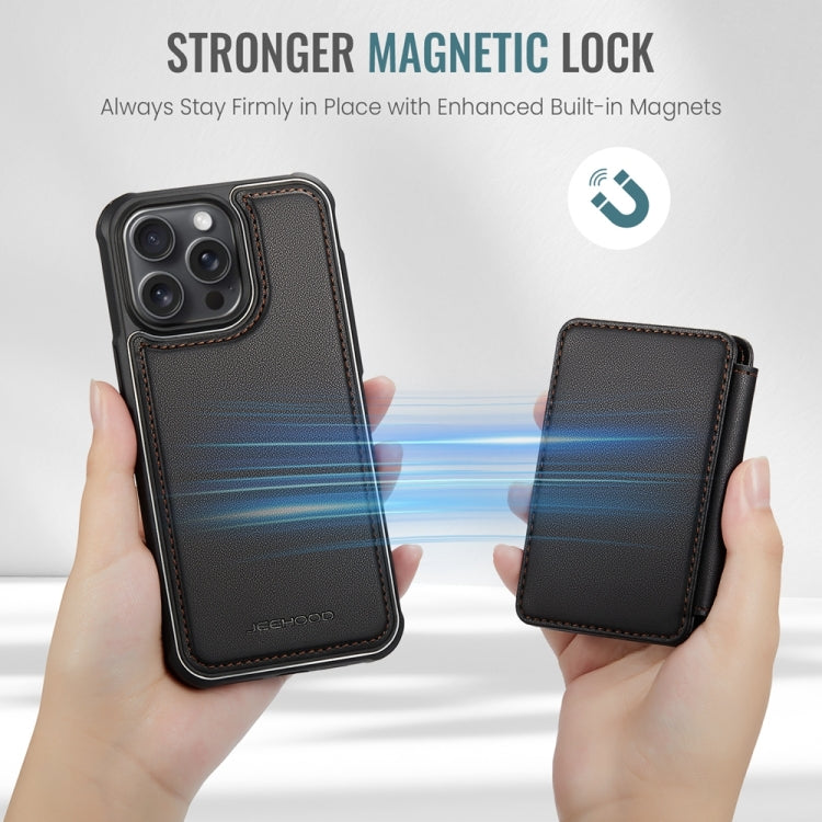 JEEHOOD J05 Funda de teléfono de cuero RFID de estilo magnético empresarial, For iPhone 13 Pro, For iPhone 13, For iPhone 12 / 12 Pro, For iPhone 12 Pro Max, For iPhone 11 Pro Max, For iPhone 11, For iPhone 11 Pro, For iPhone X / XS                    ...