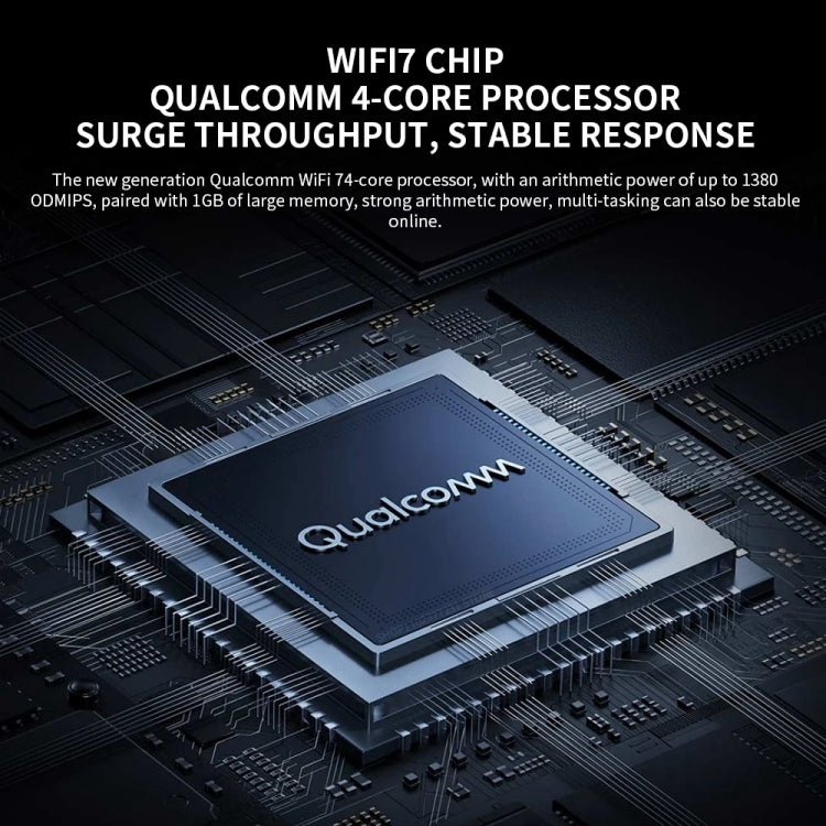 Xiaomi BE6500 Pro WiFi7 Amplificador de señal independiente de 8 canales de doble banda Enrutador de memoria de 1 GB, enchufe de EE. UU.