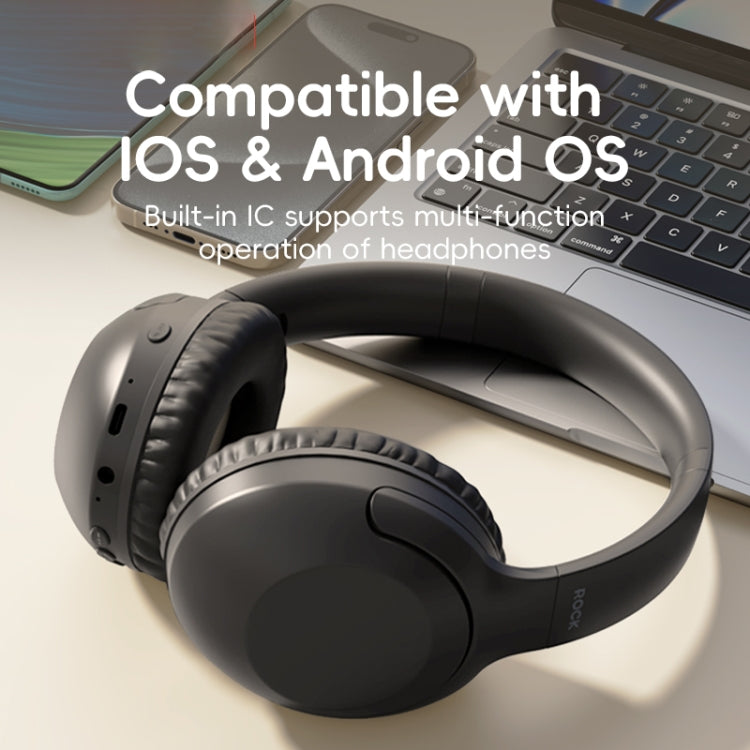 Auriculares Bluetooth con reducción de ruido montados en la cabeza ROCK O3, O3