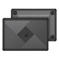 DUX DUCIS LCGH Estuche protector esmerilado para computadora portátil, For MacBook Pro 13.3 2016-2021, For MacBook Pro 14 2021/2023 A2442, For MacBook Air 13.6 2022/2024 A2681, For MacBook Air 15.3 2023/2024 A2941, For MacBook Air 13.3 2020 / 2018     ...