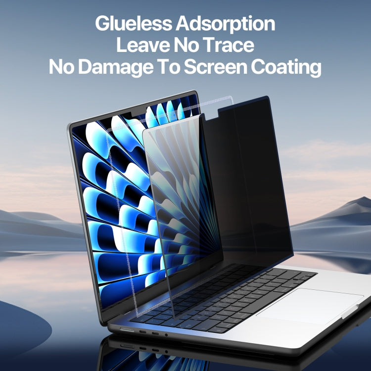 Película de vidrio templado de privacidad para computadora portátil DUX DUCIS LCGH, For MacBook Air/Pro 13.3 2016-2021 A1706, For MacBook Pro 14 2021/2023 A2442, For MacBook Air 13.6 2022/2024 A2681, For MacBook Air 15.3 2023/2024 A2941                ...