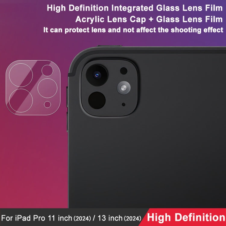 Película de vidrio templado para lente de cámara trasera integrada imak, For iPad Pro 11 2024 / Pro 13 2024