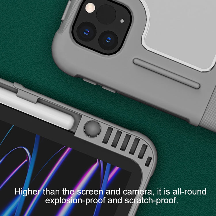 Funda para tableta inteligente de cuero híbrido TPU de Mutural PC, For iPad Air 13 2026 / 2025 / 2024, For iPad Air 11 2026 / 2025 / 2024, For iPad Pro 13 2025 / 2024, For iPad Pro 11 2025 / 2024