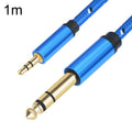 3662-3662BK Cable de audio para amplificador estéreo macho de 3,5 mm a macho de 6,35 mm, 1m, 2m, 3m