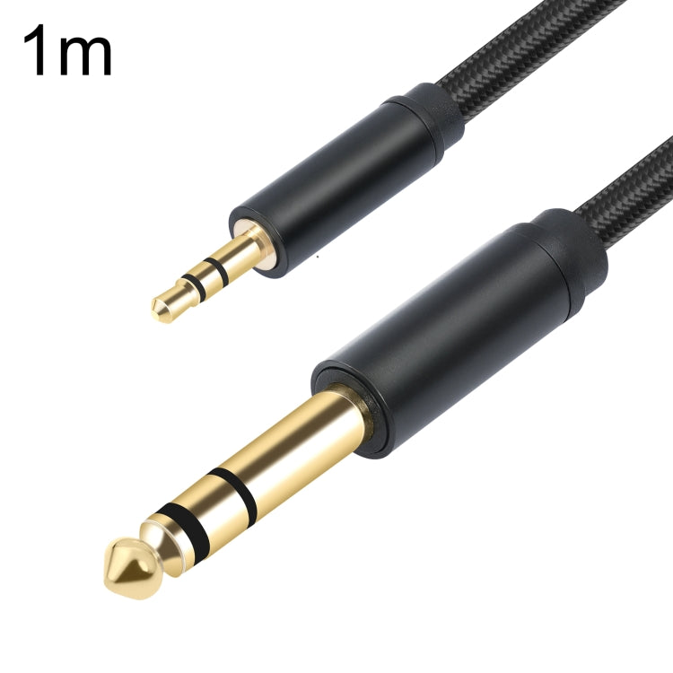 3662-3662BK Cable de audio para amplificador estéreo macho de 3,5 mm a macho de 6,35 mm, 1m, 2m, 3m