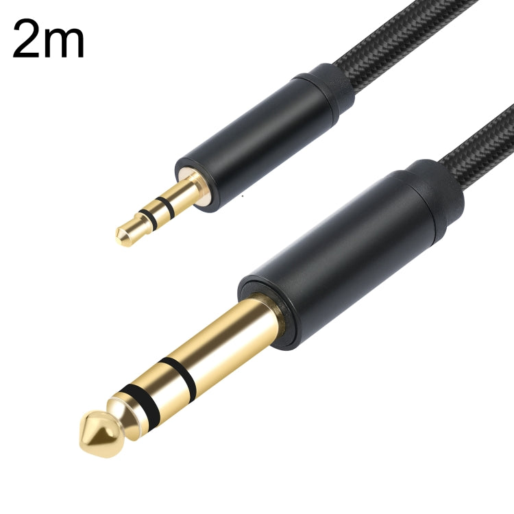 3662-3662BK Cable de audio para amplificador estéreo macho de 3,5 mm a macho de 6,35 mm, 1m, 2m, 3m