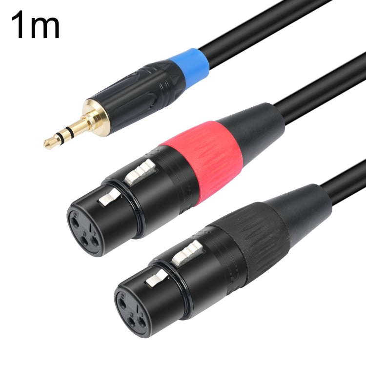 TC195BUXK107RE Cable de audio macho de 3,5 mm a doble XLR hembra de 3 pines, 1m, 2m, 3m