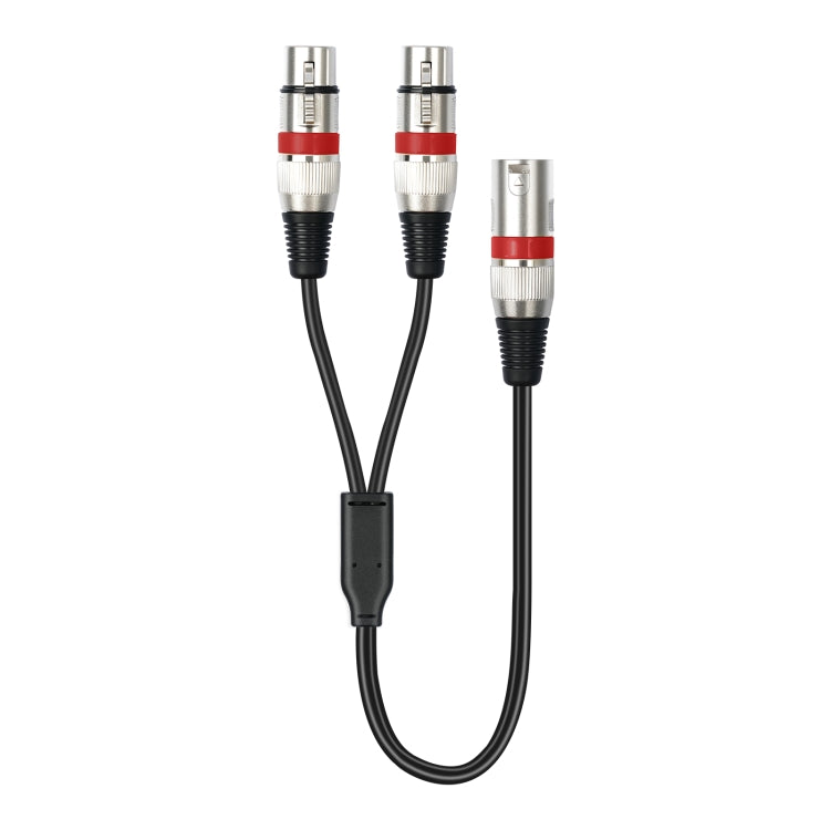 Cable de audio XLR de 3 pines macho a dos hembras 2055YMFF-05, longitud: 50 cm
