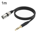 TC145BK55 6,35 mm 1/4 TRS macho a XLR Cable de micrófono macho de 3 pines, 1m, 2m, 3m, 5m, 10m