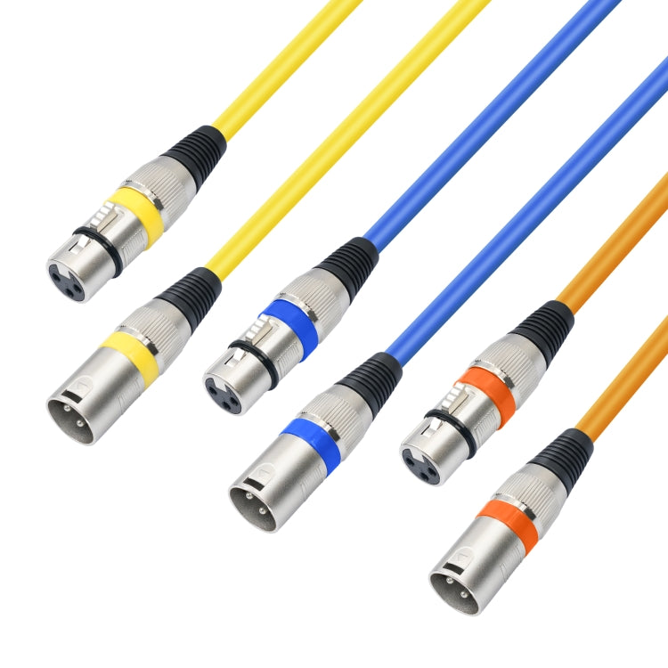 10 piezas / juego de cable de audio XLR macho a hembra de 3 pines, longitud: 1 m