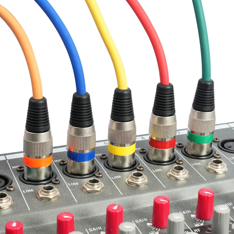 10 piezas / juego de cable de audio XLR macho a hembra de 3 pines, longitud: 1 m