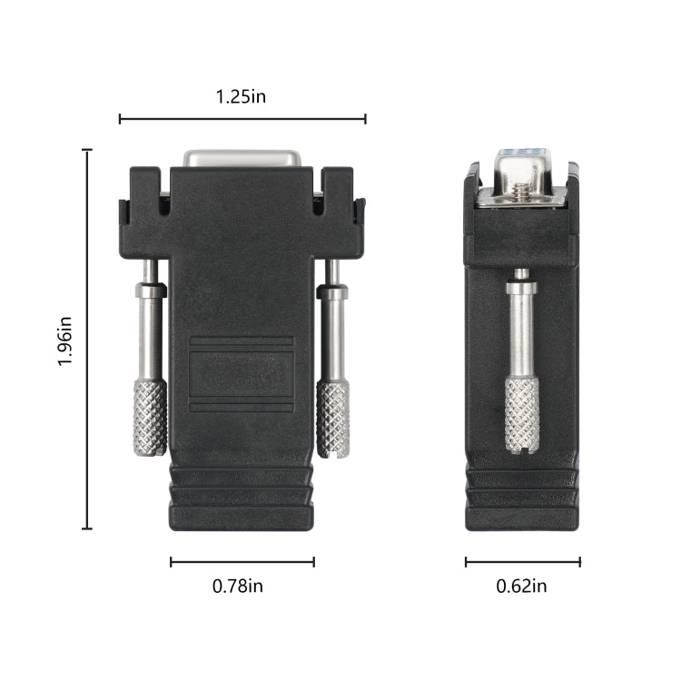 Adaptador DB15 VGA hembra a RJ45 8P hembra, VGA to RJ45 8P