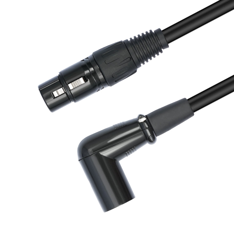 XK042L XLR 3 pines recto hembra a codo macho cable de audio, 0.3m, 1m, 2m, 3m, 5m, 10m