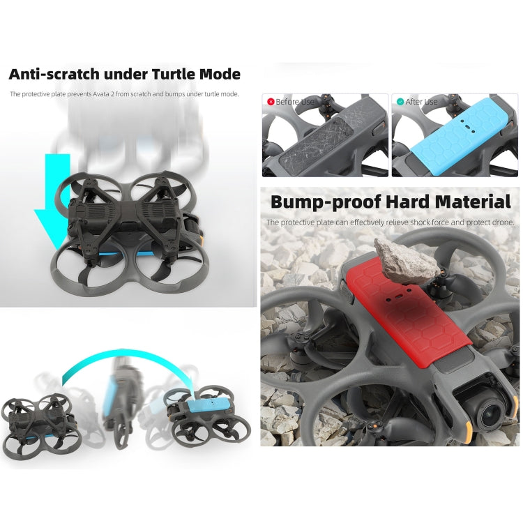 Para DJI Avata 2 Sunnylife Drone cubierta protectora anticolisión, Back Plate, Propeller Ring Stripes, Combo Case Kit