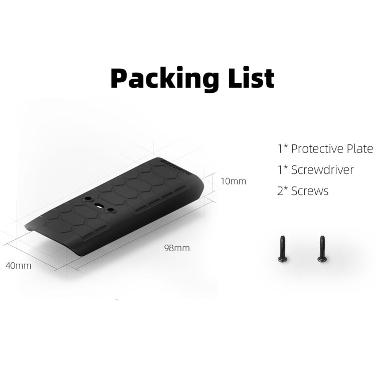 Para DJI Avata 2 Sunnylife Drone cubierta protectora anticolisión, Back Plate, Propeller Ring Stripes, Combo Case Kit