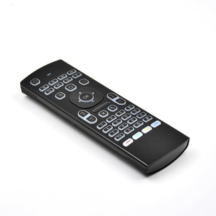 MX3 2,4 GHz Fly Air Mouse retroiluminación LED teclado inalámbrico Control remoto con giroscopio para Android TV Box/PC
