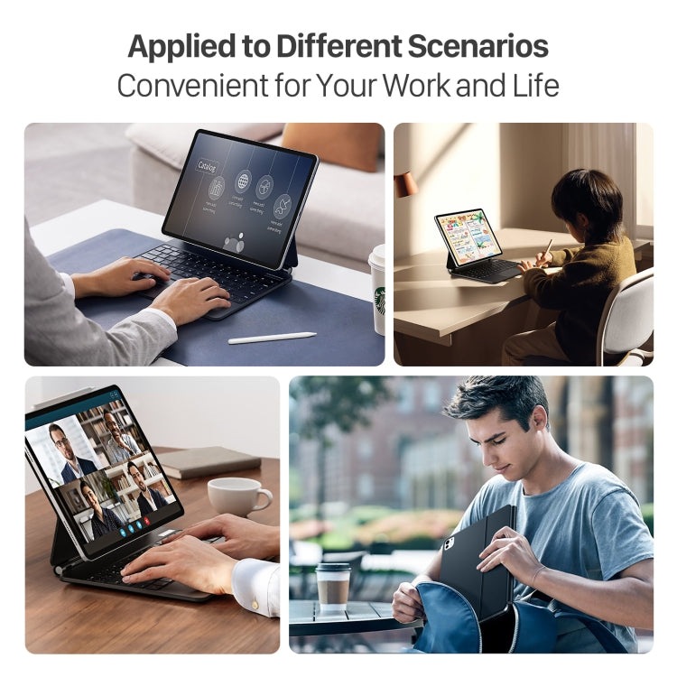 Funda de cuero para tableta con teclado magnético flotante serie DUX DUCIS MK, For iPad Pro 13 2024, For iPad Air 13 2024 / Pro 12.9 2022 / 2021, For iPad Pro 11 2024