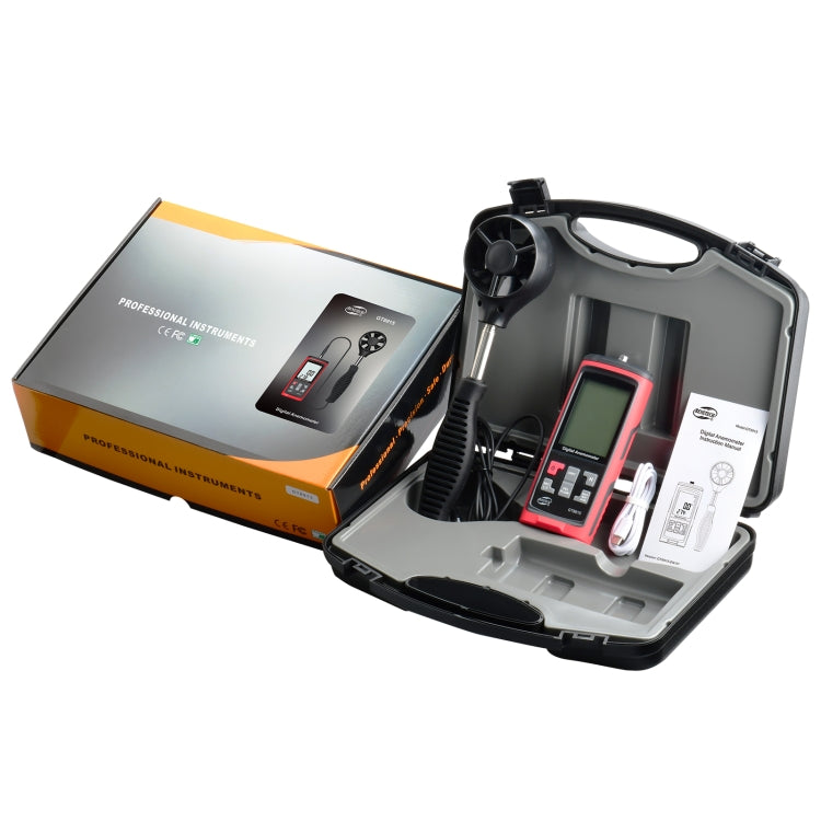 Anemómetro digital con pantalla LCD BENETECH GT8915, BENETECH GT8915