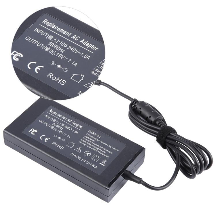 adaptador del cuaderno del ordenador portátil de 135W 19V 7.1A para Acer 5,5 x 1,7m m, EU Plug, US Plug, UK Plug, AU Plug
