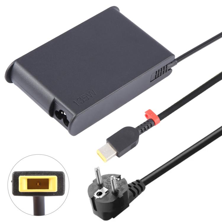 Adaptador de corriente para portátil Lenovo Big Square USB de 135 W, 20 V, 6,75 A, EU Plug, US Plug, UK Plug, AU Plug