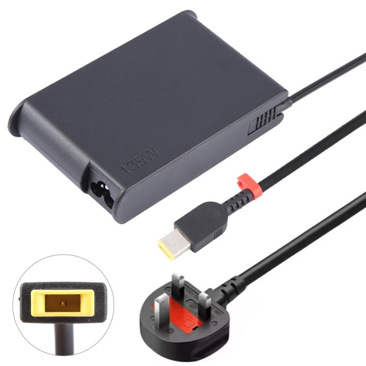 Adaptador de corriente para portátil Lenovo Big Square USB de 135 W, 20 V, 6,75 A, EU Plug, US Plug, UK Plug, AU Plug