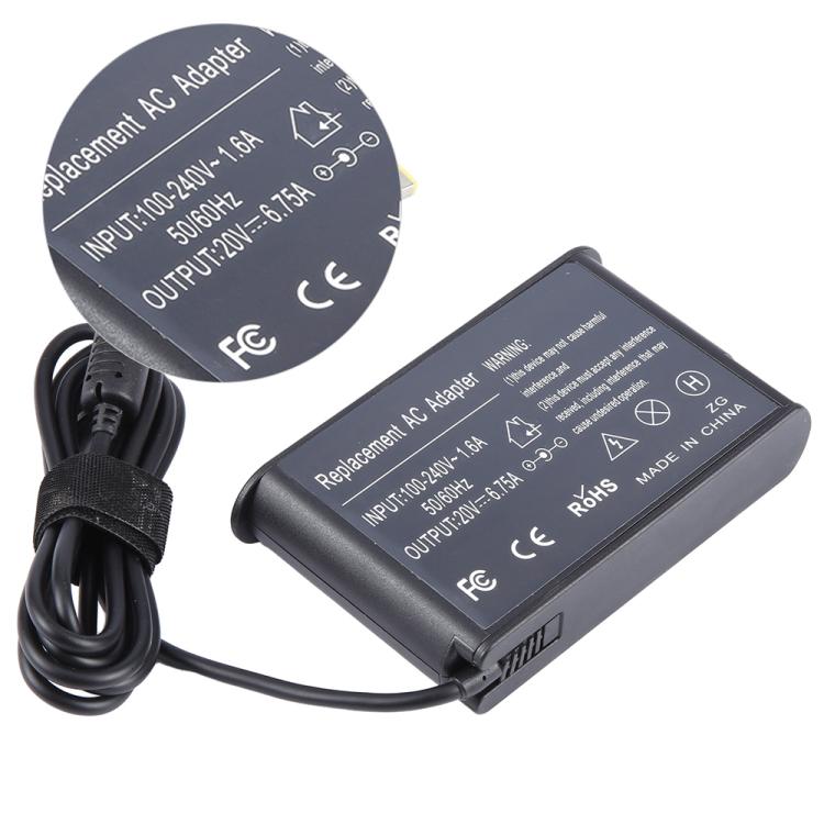 Adaptador de corriente para portátil Lenovo Big Square USB de 135 W, 20 V, 6,75 A, EU Plug, US Plug, UK Plug, AU Plug