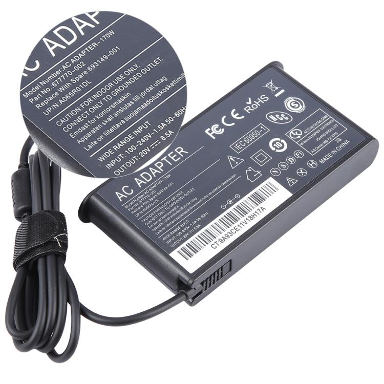 Adaptador del cuaderno del ordenador portátil de 170W 20V 8.5A para Lenovo Big Square USB, EU Plug, US Plug, UK Plug, AU Plug
