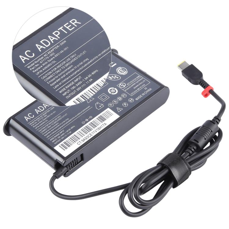 Adaptador de corriente para portátil Lenovo Big Square USB de 230 W, 20 V, 11,5 A, EU Plug, US Plug, UK Plug, AU Plug