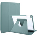 GEBEI Funda de cuero para tableta inteligente giratoria de acrílico TPU con 3 pliegues y ranura para bolígrafo, For iPad 9.7 2018 & 2017 / Air / Air2