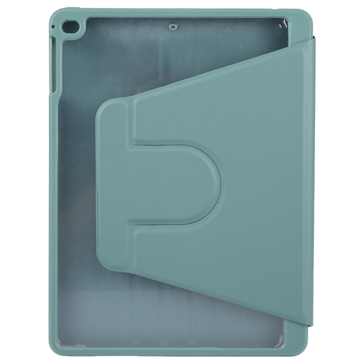 GEBEI Funda de cuero para tableta inteligente giratoria de acrílico TPU con 3 pliegues y ranura para bolígrafo, For iPad 9.7 2018 & 2017 / Air / Air2