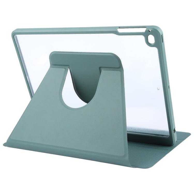 GEBEI Funda de cuero para tableta inteligente giratoria de acrílico TPU con 3 pliegues y ranura para bolígrafo, For iPad 9.7 2018 & 2017 / Air / Air2