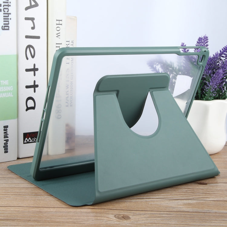GEBEI Funda de cuero para tableta inteligente giratoria de acrílico TPU con 3 pliegues y ranura para bolígrafo, For iPad 9.7 2018 & 2017 / Air / Air2
