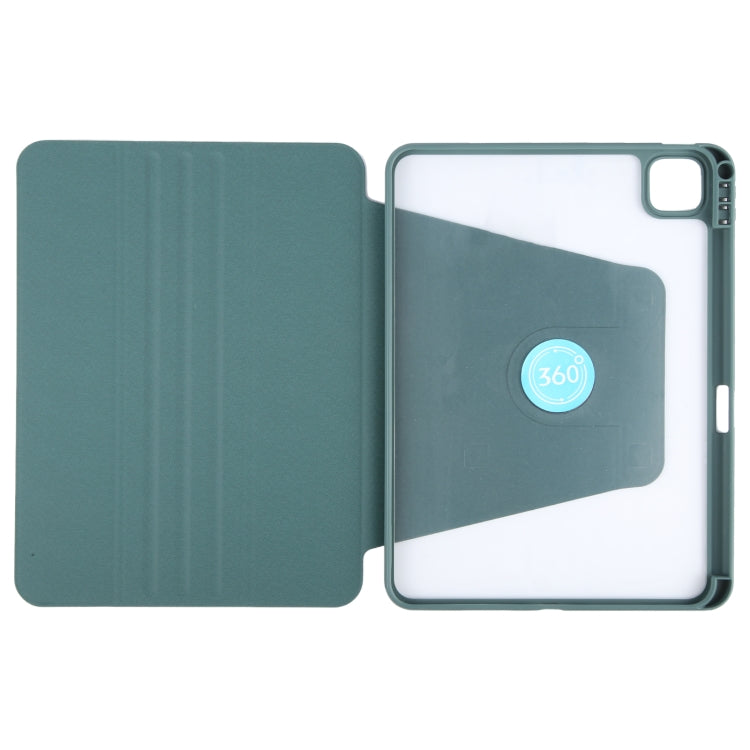 GEBEI Funda de cuero para tableta inteligente giratoria de acrílico TPU con 3 pliegues y ranura para bolígrafo, For iPad Air 13 2026 / 2025 / 2024, For iPad Air 11 2026 / 2025 / 2024, For iPad Pro 13 2025 / 2024, For iPad Pro 11 2025 / 2024            ...