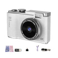 LK003 Cámara CCD HD 4K de doble lente de 2,4 pulgadas Cámara retro para niños, LK003