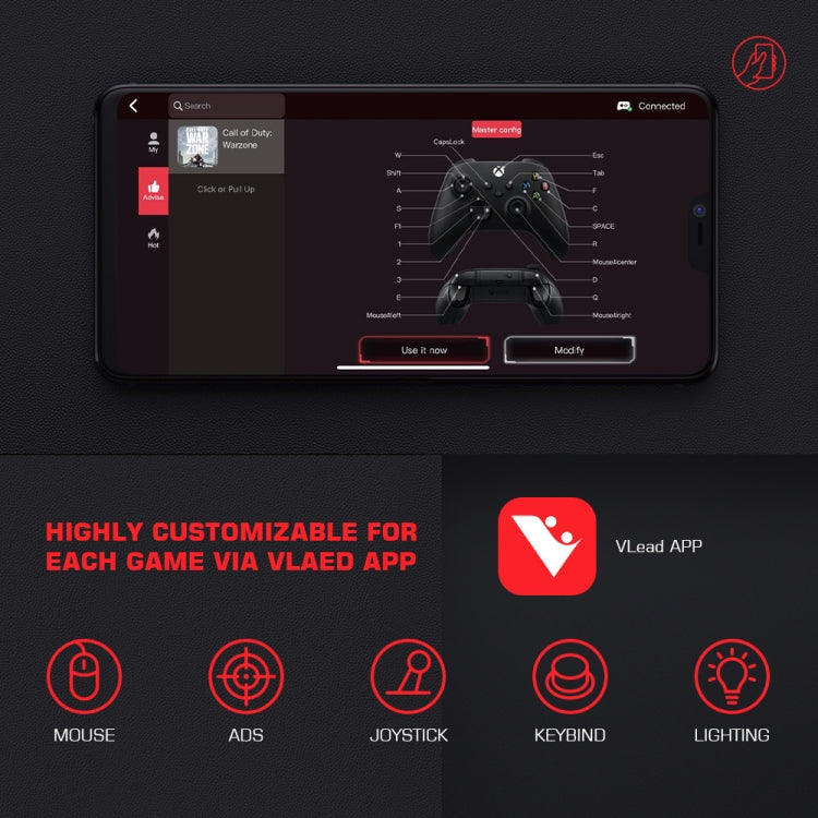 GameSir LeadJoy VX2 AimBox consola de juegos teclado conversor de ratón para Xbox/PS4/PS5