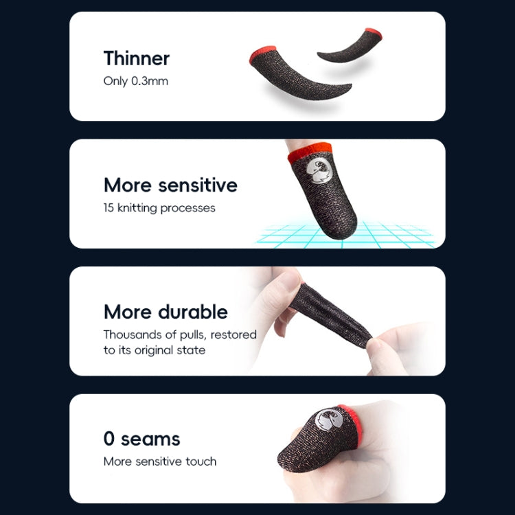 GameSir Talons 100 piezas/caja Puntas de los dedos para juegos transpirables, antideslizantes y resistentes al sudor, Gaming Fingertips