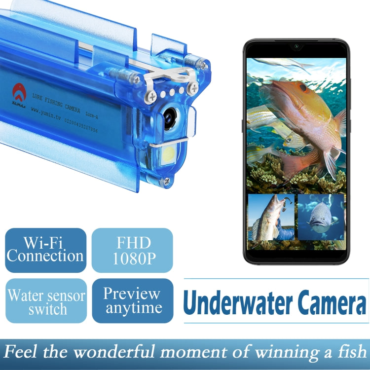 Cámara de video de pesca submarina inalámbrica Lure 1080P con grabación en bucle / control remoto por aplicación