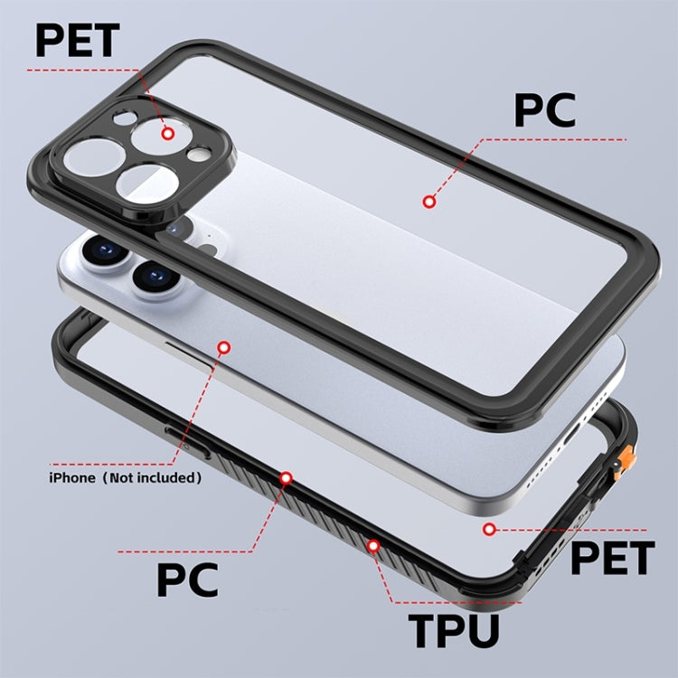 Funda protectora de PC + TPU a prueba de golpes IP68 de RedPepper, For iPhone 15 Pro Max, For iPhone 15 Pro, For iPhone 15 Plus, For iPhone 15