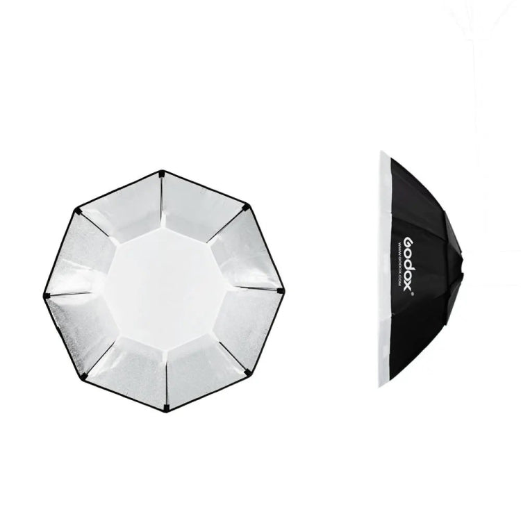 Softbox octagonal Godox para flash Speedlite, luz de estudio para fotografía, Softbox con montura Bowens, 95cm, 120cm, 140cm