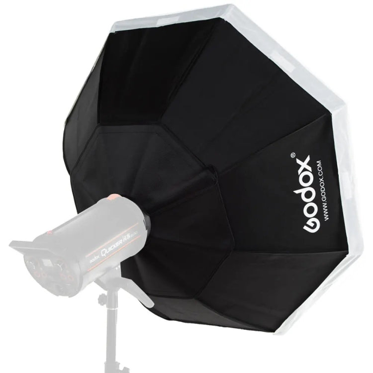 Softbox octagonal Godox para flash Speedlite, luz de estudio para fotografía, Softbox con montura Bowens, 95cm, 120cm, 140cm